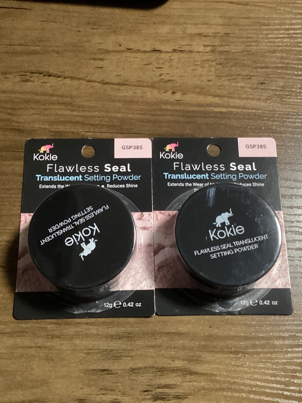 Kokie Flawless Seal Translucent Setting Powder (2-Pack) 12g each NEW